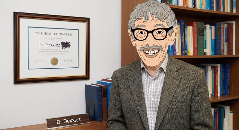 Dr. Dexxiez in the lab